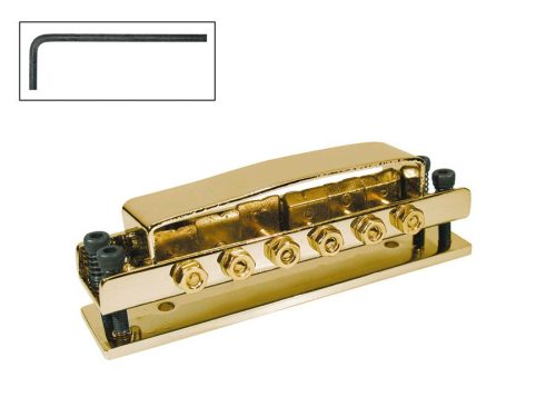 B-210-G Boston  bridge for e-guitar, RICK model, gold