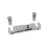 B-GTB-C Wilkinson  bridge-tailpiece, G-model, with studs, adjustable GB saddle, chrome