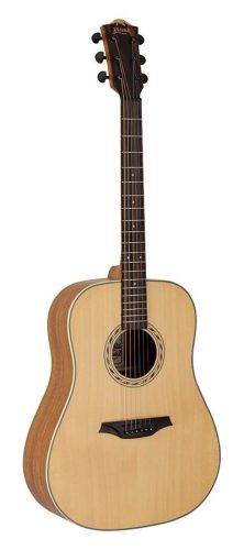 BAA1 Bromo Appalachian Series dreadnought guitar, spruce top, amara ebony fb, natural