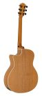 BAA2CE Bromo Appalachian Series auditorium guitar, cutaway with EQ, amara ebony fb, natural