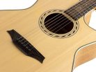 BAA2CE Bromo Appalachian Series auditorium guitar, cutaway with EQ, amara ebony fb, natural