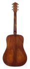 BAR1H Bromo Rocky Mountain Series dreadnought guitar all solid tonewoods, amara ebony fb, natural aged, with strap and heavy duty bag