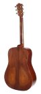 BAR1H Bromo Rocky Mountain Series dreadnought guitar all solid tonewoods, amara ebony fb, natural aged, with strap and heavy duty bag