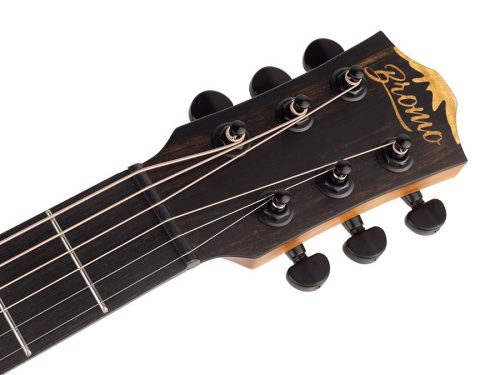 Bromo BAR3 Rocky Mountain Series Тревъл китара – Изцяло масивна конструкция, ебонов гриф, натурален финиш, с ремък и здрав калъф