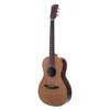 BAR6 Bromo Rocky Mountain Series parlor guitar all solid tonewoods, amara ebony fb, natural, with heavy duty bag