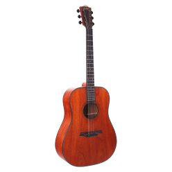   BAT1M Bromo Tahoma Series dreadnought guitar with solid mahogany top, amara ebony fb, natural