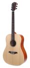 BAT1N Bromo Tahoma Series dreadnought guitar with solid spruce top, amara ebony fb, natural - plastic free