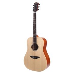   BAT1N Bromo Tahoma Series dreadnought guitar with solid spruce top, amara ebony fb, natural - plastic free