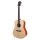 BAT1N Bromo Tahoma Series dreadnought guitar with solid spruce top, amara ebony fb, natural - plastic free