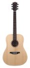 BAT1NL Bromo Tahoma Series lefthanded dreadnought guitar with solid spruce top, amara ebony fb, natural - plastic free