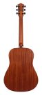 BAT1NL Bromo Tahoma Series lefthanded dreadnought guitar with solid spruce top, amara ebony fb, natural - plastic free