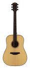 BAT1 Bromo Tahoma Series dreadnought guitar with solid spruce top, amara ebony fb, natural