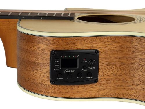 Bromo BAT2CE (Tahoma Series) – chitară auditorium cu top din molid solid, cutaway și EQ, tastieră Amara ebony, naturală