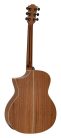 BAT4CE Bromo Tahoma Series auditorium guitar with solid top, cutaway with EQ, amara ebony fb, natural