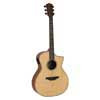 BAT4CE Bromo Tahoma Series auditorium guitar with solid top, cutaway with EQ, amara ebony fb, natural