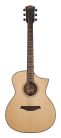 BAT4C Bromo Tahoma Series auditorium guitar with solid spruce top, cutaway, amara ebony fb, natural