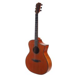   BAT4MC Bromo Tahoma Series auditorium guitar with solid mahogany top, cutaway, amara ebony fb, natural