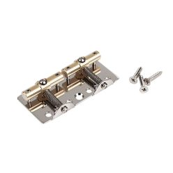   BB-WBBV Wilkinson  bridge-tailpiece '51 Puncher bass bridge, pitch 19,6mm, brass saddles, nickel with screws