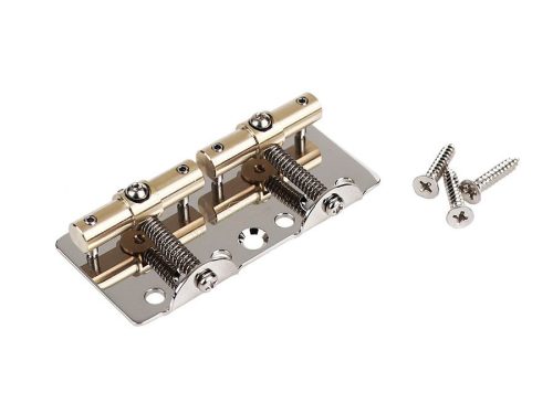 BB-WBBV Wilkinson  bridge-tailpiece '51 Puncher bass bridge, pitch 19,6mm, brass saddles, nickel with screws