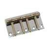 BB0355001 Allparts  bass bridge, vintage style, nickel, threaded rod saddles, 2-1/4" string spacing