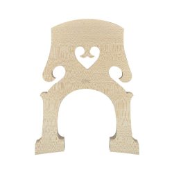   BB2034T Aubert Lutherie Made in France double bass bridge 3/4, belgian model, treated wood, width: 140mm