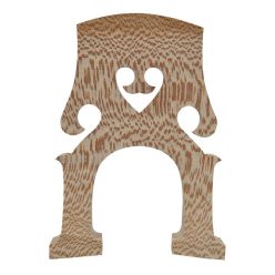   BB22SL44 Aubert Lutherie Superluxe double bass bridge 4/4, Belgian model, in treated platan wood, width: 160mm