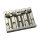 BB3342001 Allparts  Leo Quan® Badass II 4-string bass bridge, grooved saddles, nickel