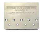 BB3342001 Allparts  Leo Quan® Badass II 4-string bass bridge, grooved saddles, nickel