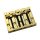 BB3342002 Allparts  Leo Quan® Badass II 4-string bass bridge, grooved saddles, gold