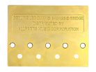 BB3342002 Allparts  Leo Quan® Badass II 4-string bass bridge, grooved saddles, gold