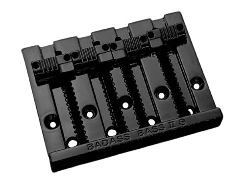 BB3342003 Allparts  Leo Quan® Badass II 4-string bass bridge, grooved saddles, black