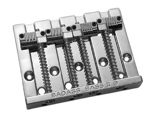 BB3342010 Allparts  Leo Quan® Badass II 4-string bass bridge, grooved saddles, chrome