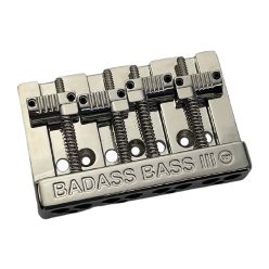   BB3343001 Allparts  Leo Quan® Badass III 4-string bass bridge, grooved saddles, nickel