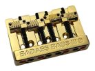 BB3343002 Allparts  Leo Quan® Badass III 4-string bass bridge, grooved saddles, gold