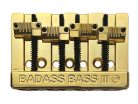 BB3343002 Allparts  Leo Quan® Badass III 4-string bass bridge, grooved saddles, gold