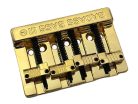 BB3343002 Allparts  Leo Quan® Badass III 4-string bass bridge, grooved saddles, gold