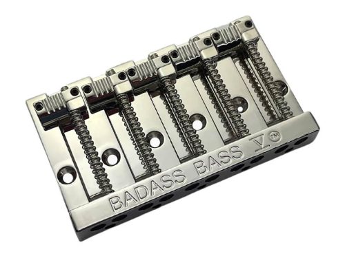 BB3345001 Allparts  Leo Quan® Badass V 5-string bass bridge, grooved saddles, nickel