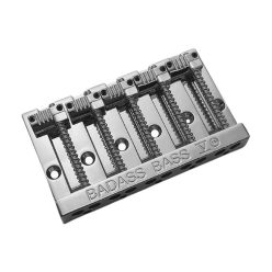   BB3345010 Allparts  Leo Quan® Badass V 5-string bass bridge, grooved saddles, chrome