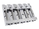 BB3361010 Allparts  5-string grooved Omega bass bridge, chrome