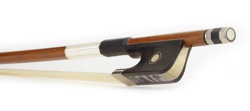 BC-25/12 ELS  cello bow, 1/2, brazilwood, octagonal stick, ebony frog, parisian eye, fully nickel mounted