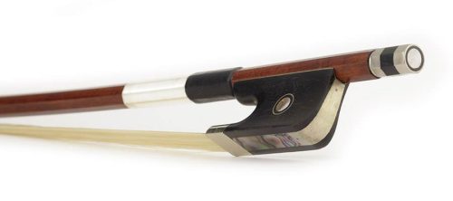 BC-50/12 ELS  cello bow, 1/2, pernambuco, octagonal stick, ebony frog, parisian eye, fully nickel mounted