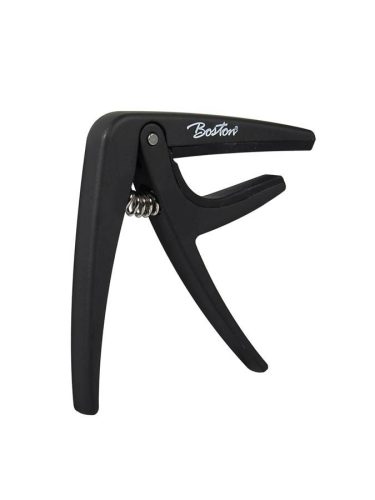 BC-85-BK Boston  spring loaded capo for acoustic or electric guitar, black