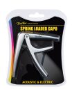 BC-85-MC/10 Boston  10-pack of spring loaded capos for acoustic or electric guitar, mixed colors