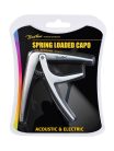 BC-85-TI Boston  spring loaded capo for acoustic or electric guitar, titanium