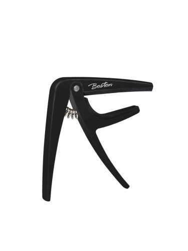 BC-87-BK Boston  spring loaded capo for ukulele/mandolin/banjo, black