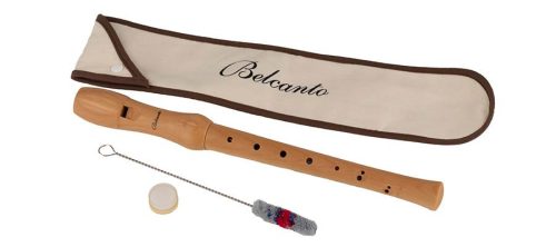 BCR-32-G Belcanto  soprano recorder, key: C, German fingering, 2-piece, double holes