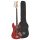 BD1/CAR SX Standard Series J-style electric bass guitar, candy apple red, with gig bag