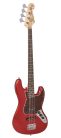 BD1/CAR SX Standard Series J-style electric bass guitar, candy apple red, with gig bag