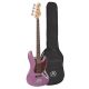 BD1/MPP SX Standard Series J-style electric bass guitar, midnight purple, with gig bag