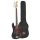 BD2/BK SX Standard Series P-style electric bass guitar, black, with gig bag